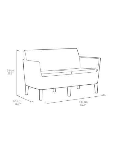 Meble ogrodowe SALEMO BOX Komplet mebli na taras 4os/5os balkon KOLORY