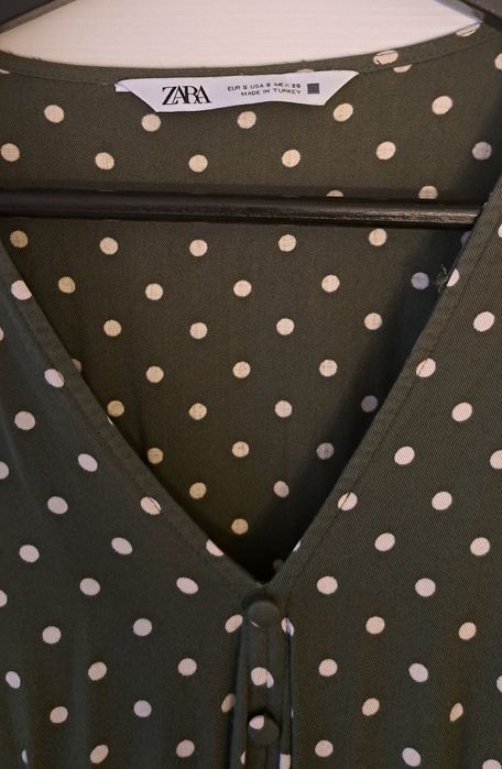 Sukienka zara w groszki grochy S