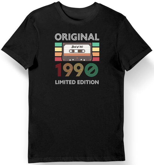 Koszulka męska na 35 urodziny original kaseta limited edition czarna M