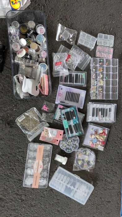 Lote de acessórios para unhas