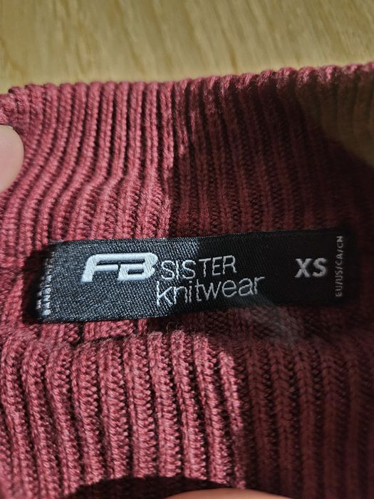 Sweter golf bluzka z długim rękawem
