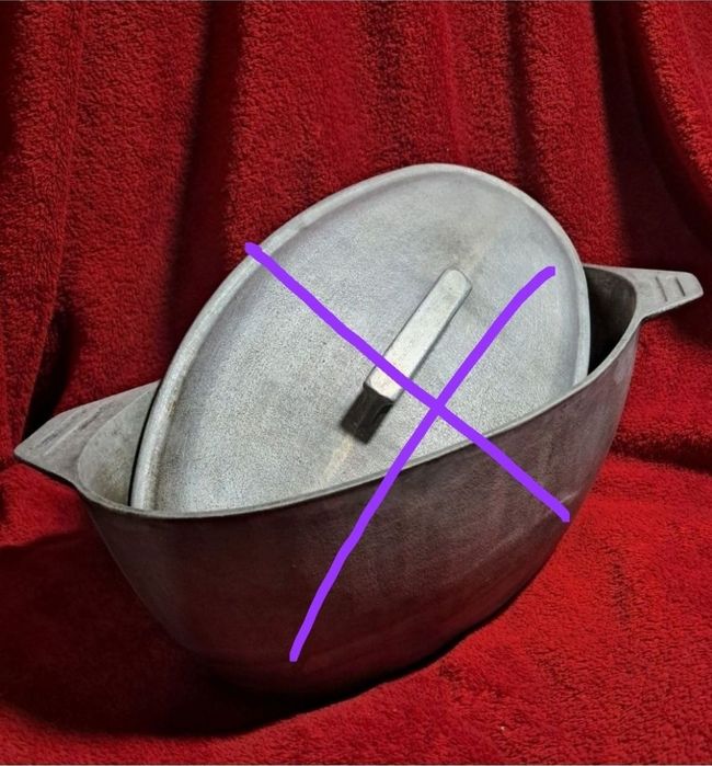 Эмалированная, чугунная посуда.