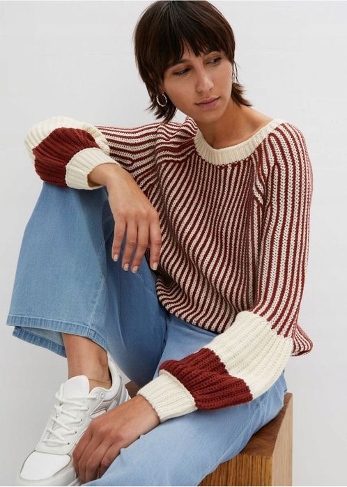 B.P.C sweter damski w paski r.44/46