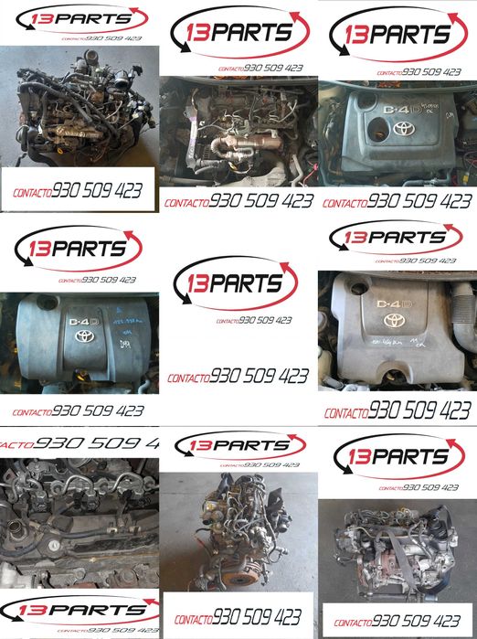 Diversos Motores Toyota 1.4 D4D + 2.0 D4D + 2.2 D4D + 1.0 VVTi