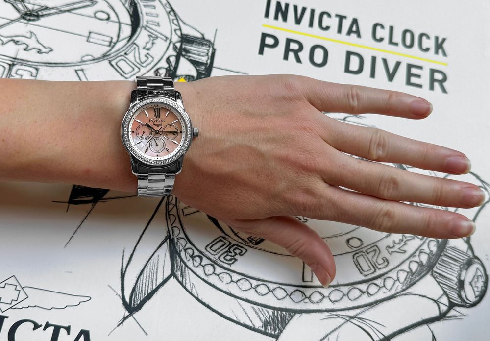 Годинник жіночий Invicta Angel 28687 Mother of Pearl 38 mm. WR 50 MT