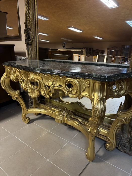 Piękna Włoska Duża Stylowa Złota Konsola 160 cm Silik Zapraszam:)