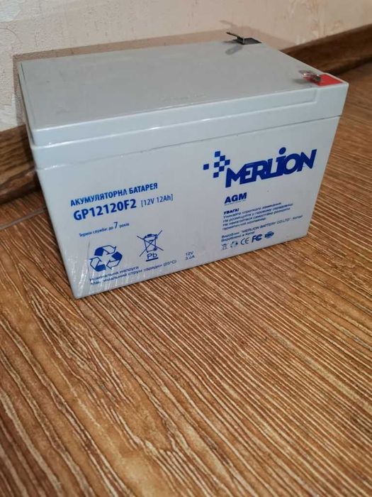 Аккумулятор 12v 12Ah Merlion GP12120F2