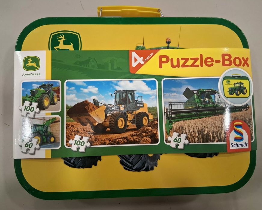 Jogo: Cx c/ 4 Puzzles Quebra-Cabeças, 320 pcs - JOHN DEERE - NOVO