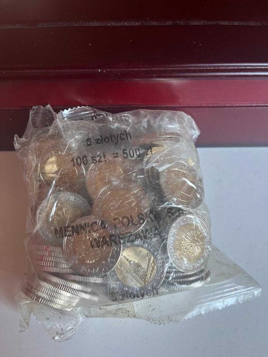 Monety 5 zł Zamek Królewski w Warszawie 2014. Woreczek menniczy