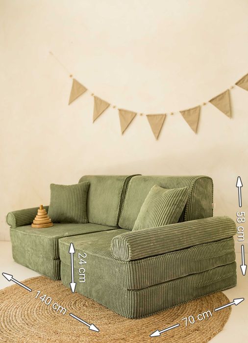 Sofa z pianki Nowoczesna Modułowa Kanapa dla dzieci