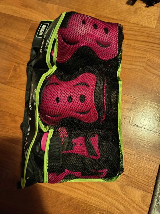 Patins de Criança Cinza-claro 32-34 + Proteções