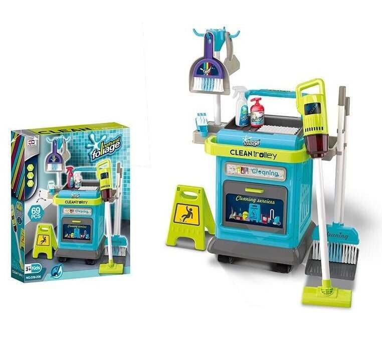 Набір для прибирання 008-206 візок, 40 предметів, висота 63 см