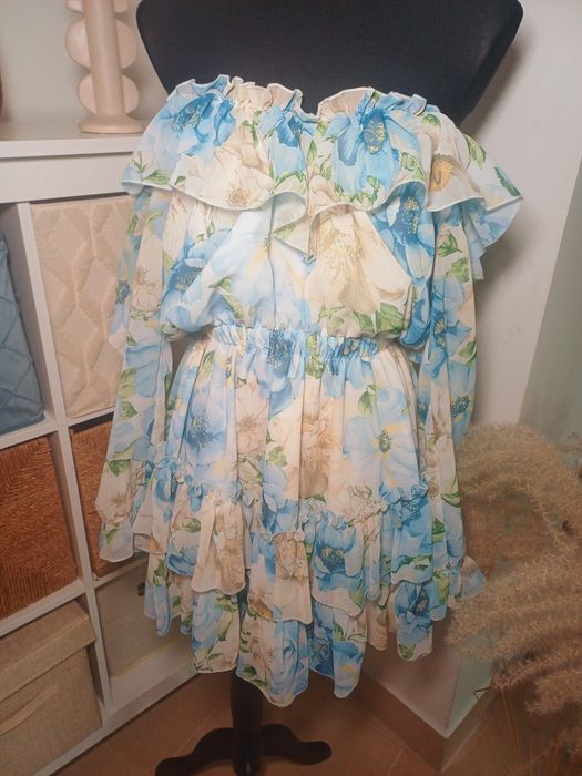 Sukienka kwiaty boho wesele