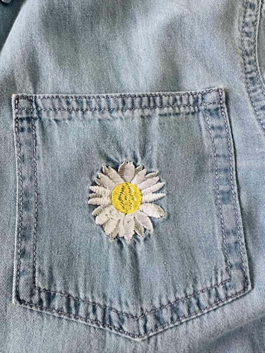 Koszula jeansowa dziewczęca SINSAY niebieska rozmiar 158