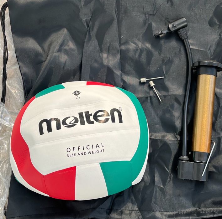 Piłka do siatkówki + pompka 2 igły + pokrowiec