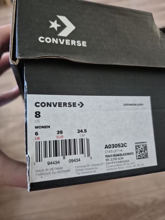 Converse pomarańczowe 39