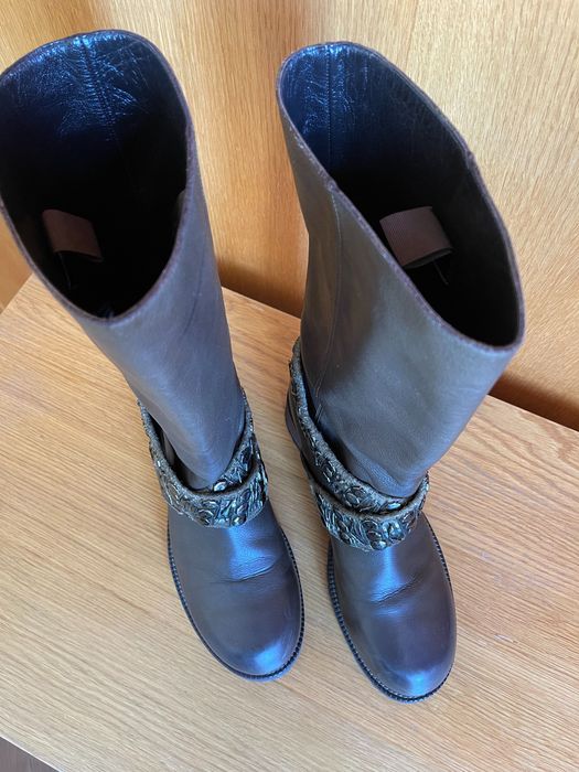 Сапоги кожаные Vero Cuoio