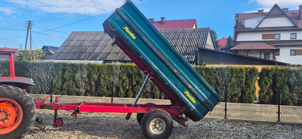 Przyczepa kiper z kiprem 3 strony 4.5t 6t wywrotka Maraton