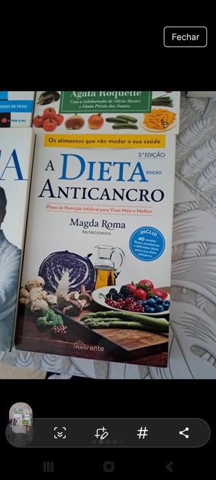 Livros saudáveis, dieta, cura