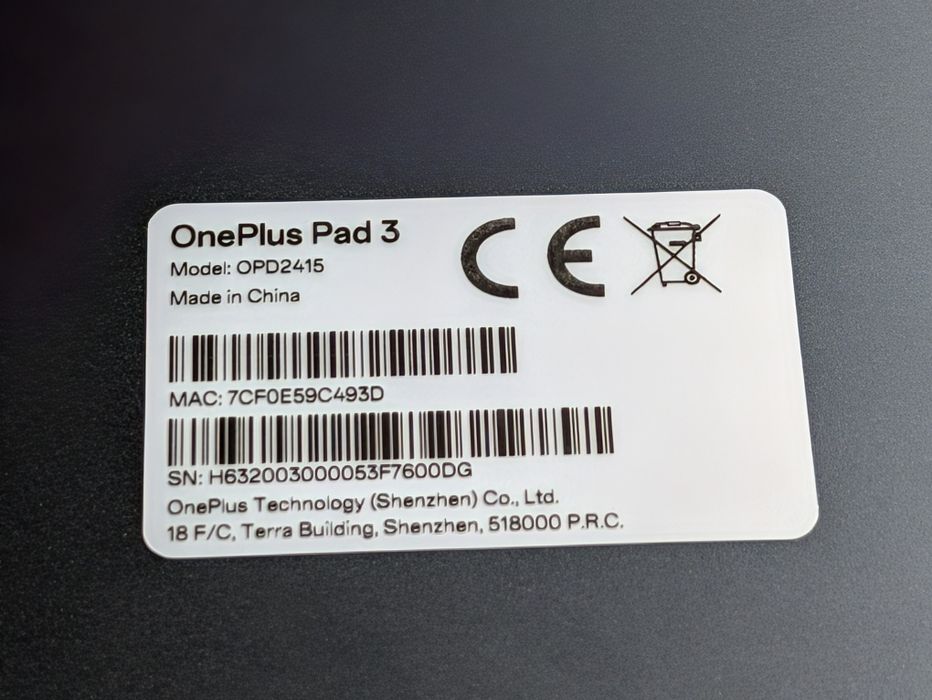 Tablet OnePlus Pad 3 + OnePlus Folio Case