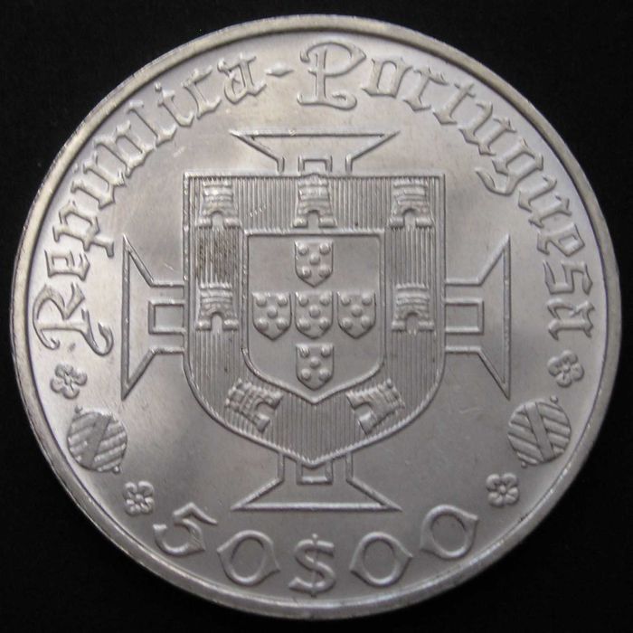 Portugalia 50 escudos 1969 - Vasco da GAMA - srebro