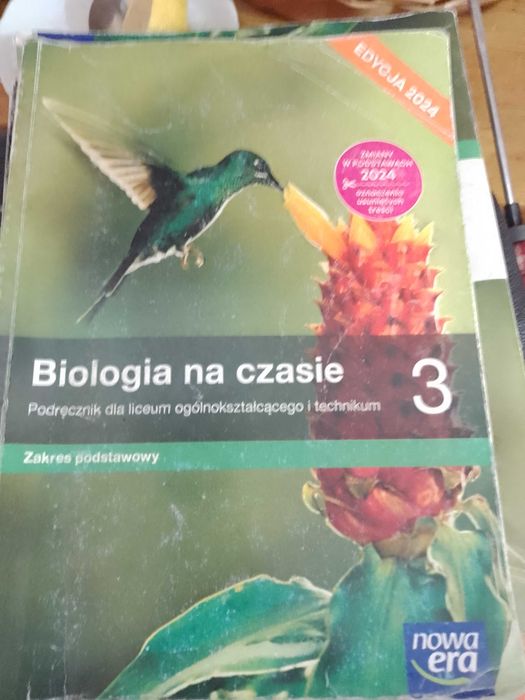 Biologia na czasie 3, podręcznik liceum i technikum