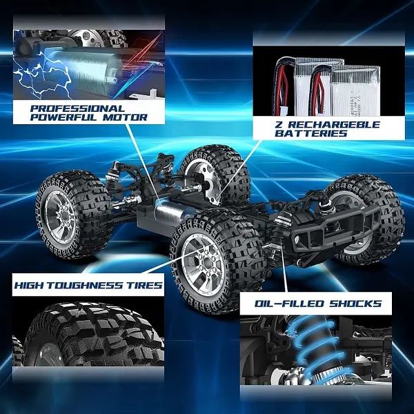 Стік DEERC 9200E RC Cars 1:10 Масштабний великий високошвидкісний авто