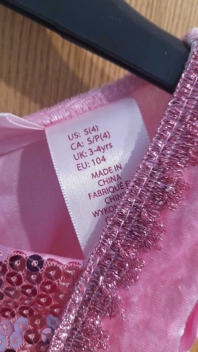 Sukieneczka dla dziewczynki,różowa,rozm.104