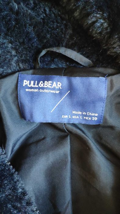 Бомбер Тедді Pull and Bear укорочена шубка анорак