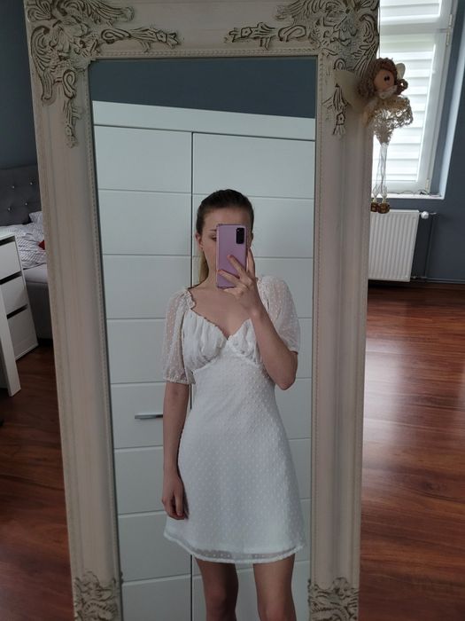 Biala sukienka missguided