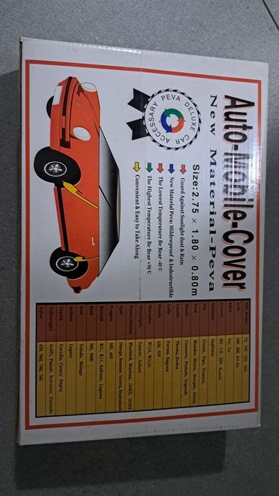 Pokrowiec na szyby i dach  nowy na auto 2,75 x 1,8 x 0,8 m