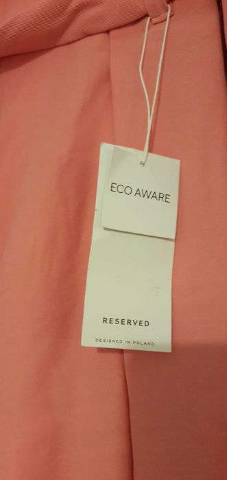 Szorty z EcoVero Szorty typu paperbag Wiskoza Wysoki stan, nowe, r.44