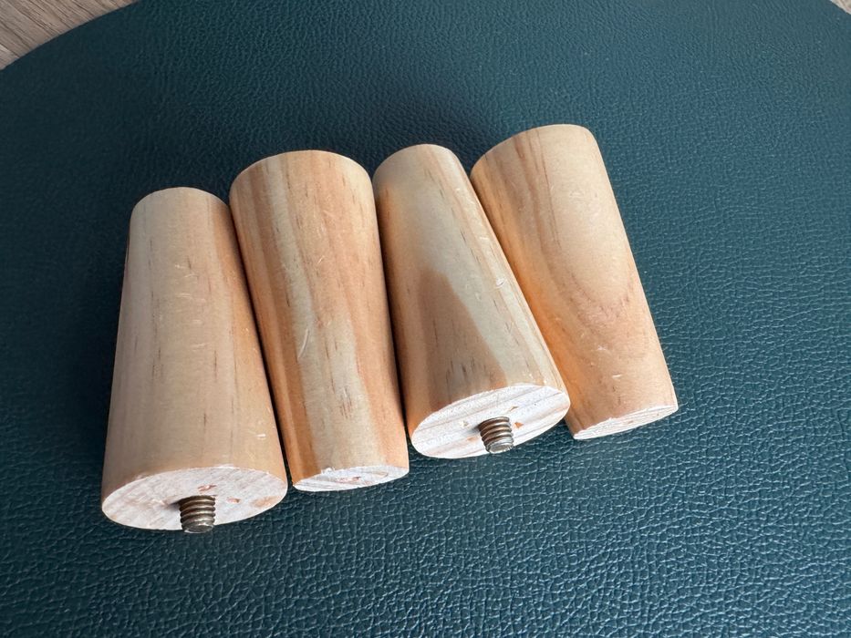 Nogi meblowe zwężane 8 cm drewno 4 pcs