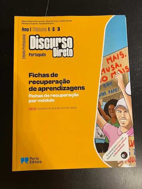 Conj. Pedagógico- Português -Profissional-"Discurso Direto (M: 1/2/3)"