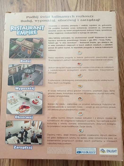 Restaurant Empire Big Box gra PC zarządzanie restauracją