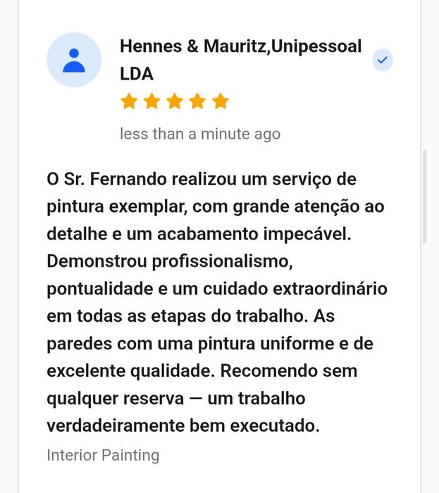 Pintura e remodelações