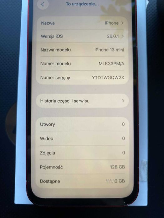 Apple iPhone 13 mini 128 GB | 100% baterii | Świetny stan | + pudełko
