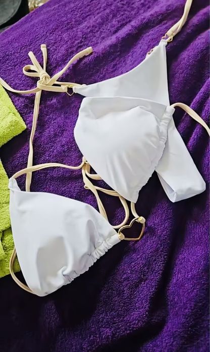 Білий модний модель 2025 роздільний купальник міні бікіні новий
