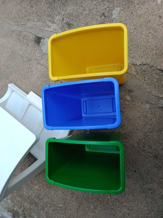 Ecoponto baldes reciclagem Domplex