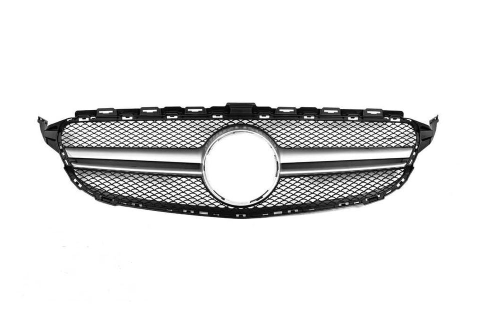 Передня решітка центральна Mercedes W205 AMG Silver