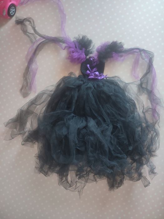 Vestido fantasia carnaval Maléfica - Tam 4 anos
