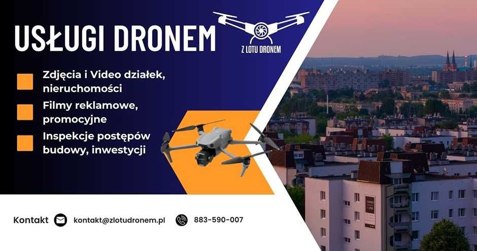 Usługi dronem, Zdjęcia i filmy z powietrza, filmowanie w 4K