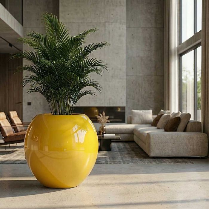 Donica z włókna szklanego KULA GIGA Øgóra:67 x Ødół:42 x H:100