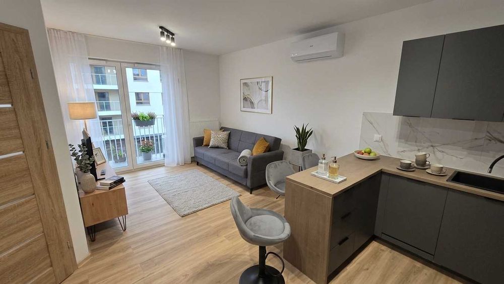 NOWY Apartament 2 pokoje, w nowym budynku Kasprzaka 3A, 33m2 klimatyzacja, balkon