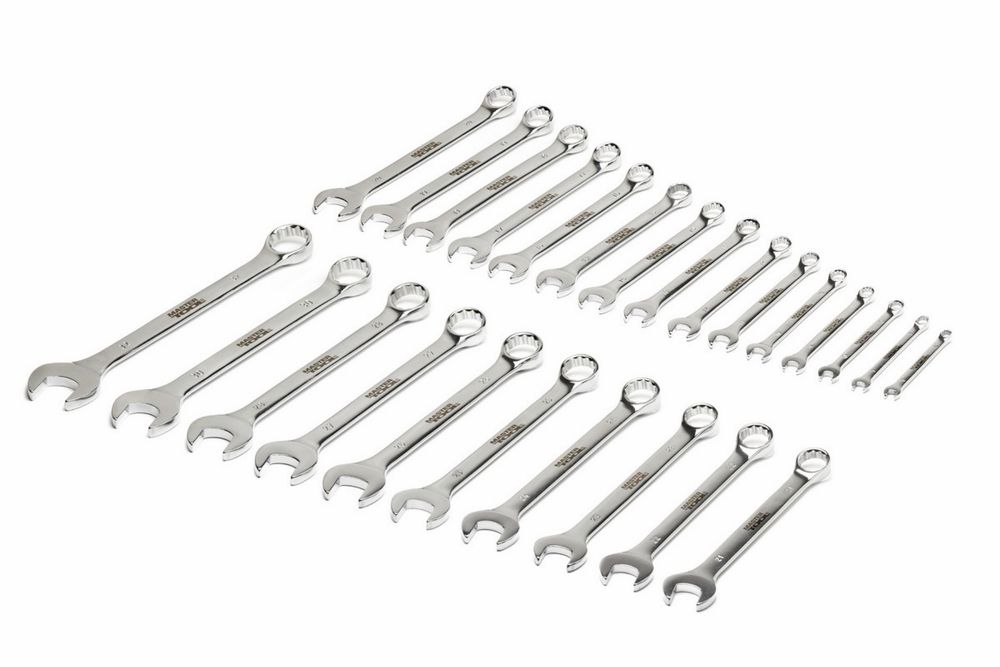 Ключі комбіновані MASTERTOOL SATIN FINISH набір 25 шт (6-28/30/32 мм) CrV DIN 3113 71-2124