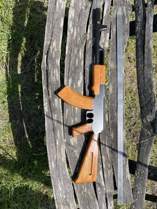 Дерев'яний макет автомата Калашникова (АК-74), для тактики, гри в джура