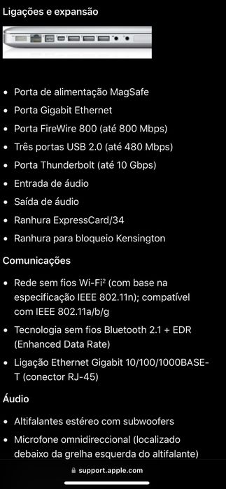 Mackbock pro 17  i7 8GB late 11