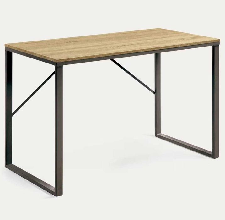 Secretária Talbot melamina 120 x 60 cm mais bandeja para teclado e mouse 52 x 25 cm