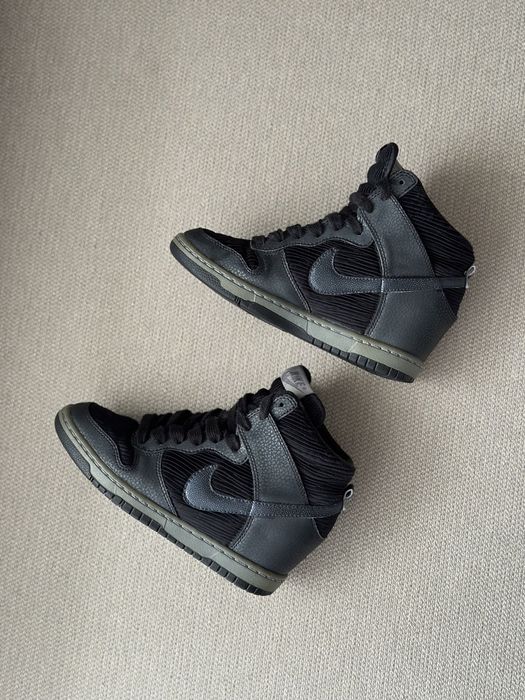 Oryginalne czarne Nike Dunk Sky Hi 36 22.5 cm sneakersy damskie