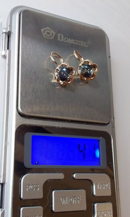 Золотые серьги с александритом Ссср.